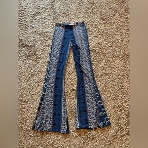 Boho wide leg leggings